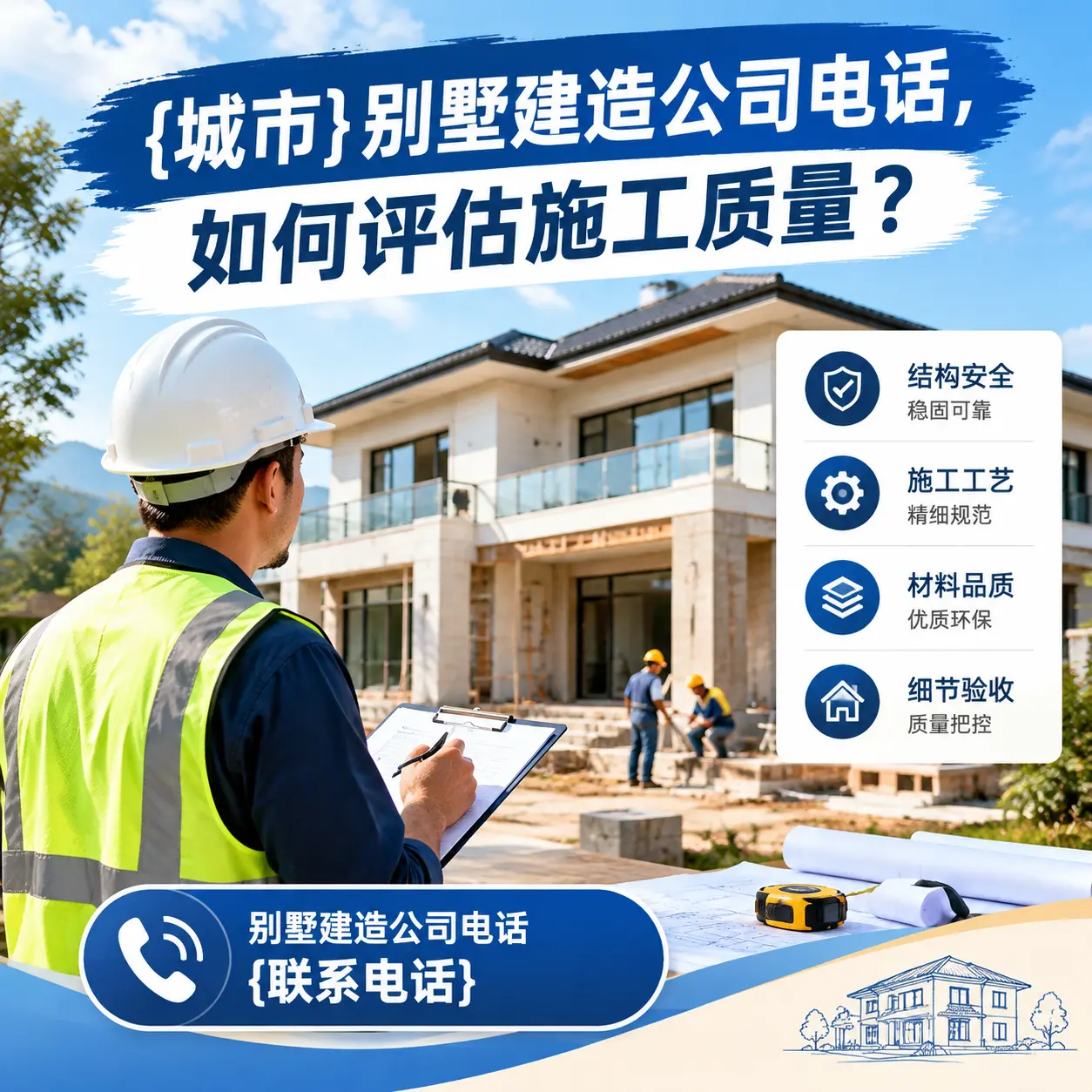 剑河别墅建造公司电话,如何评估施工质量?
