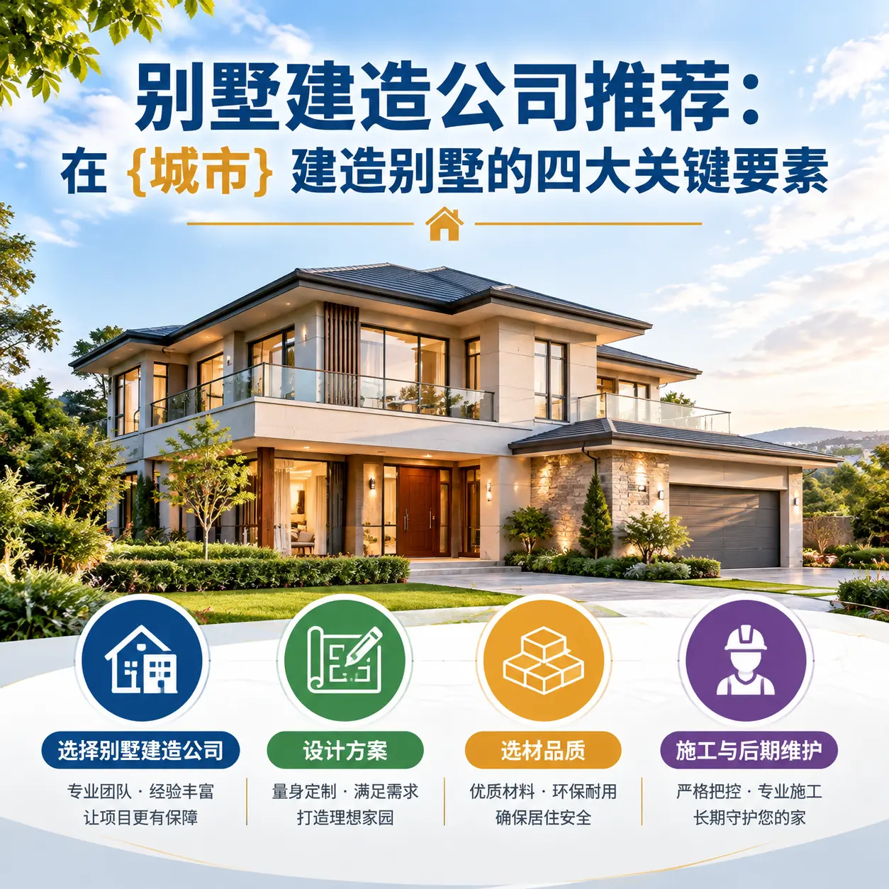 别墅建造公司推荐:在 剑河 建造别墅的四大关键要素