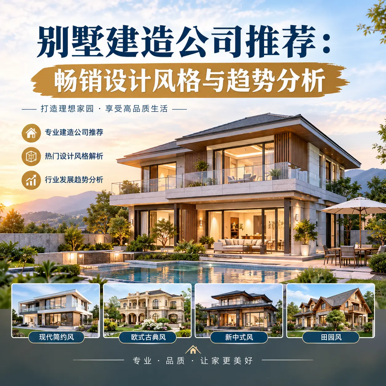 别墅建造公司推荐： 剑河 畅销设计风格与趋势分析