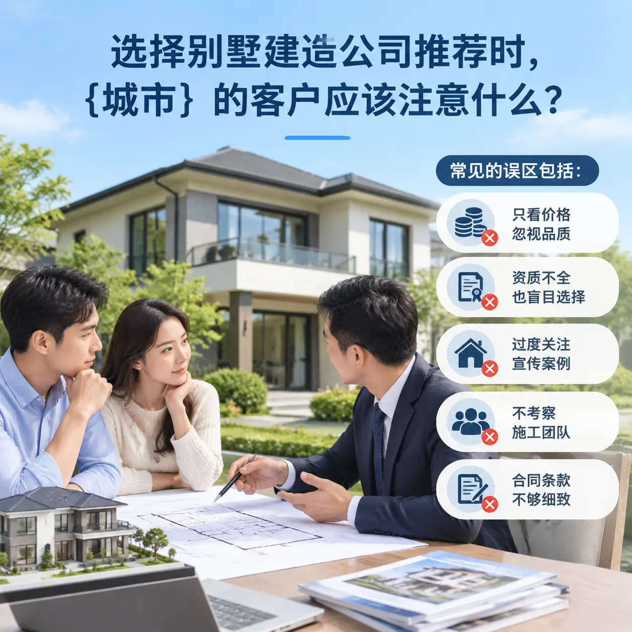 选择别墅建造公司推荐时，剑河 的客户应该注意什么？