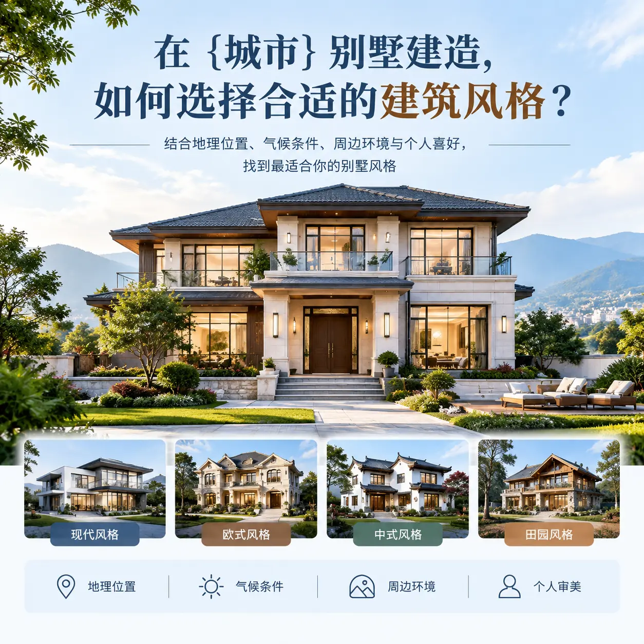 在 剑河 别墅建造，如何选择合适的建筑风格？